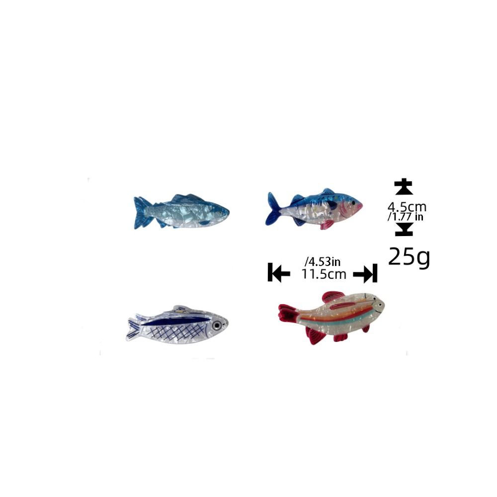 ヘアピン 海洋動物 ヘアクリップ PVC ツナ 魚類 ヘアク - Korean Women Lifestyle のレビューと価格