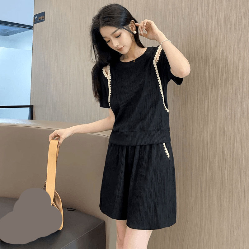 韓国ファッションオフショルダー Tシャツ 2 点セット女性オ - Korean Lifestyle のレビューと価格