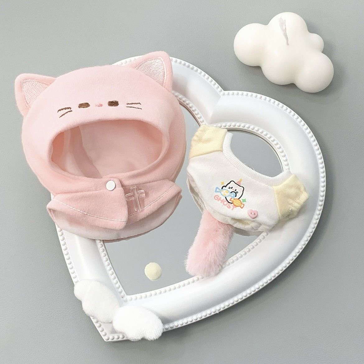 10 センチメートル綿人形猫耳しっぽぬいぐるみ動物の形の小さ - Korean Girls Lifestyle のレビューと価格